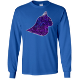 T-Shirts Royal / S Galaxy Cat Men's Long Sleeve T-Shirt