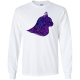 T-Shirts White / S Galaxy Cat Men's Long Sleeve T-Shirt