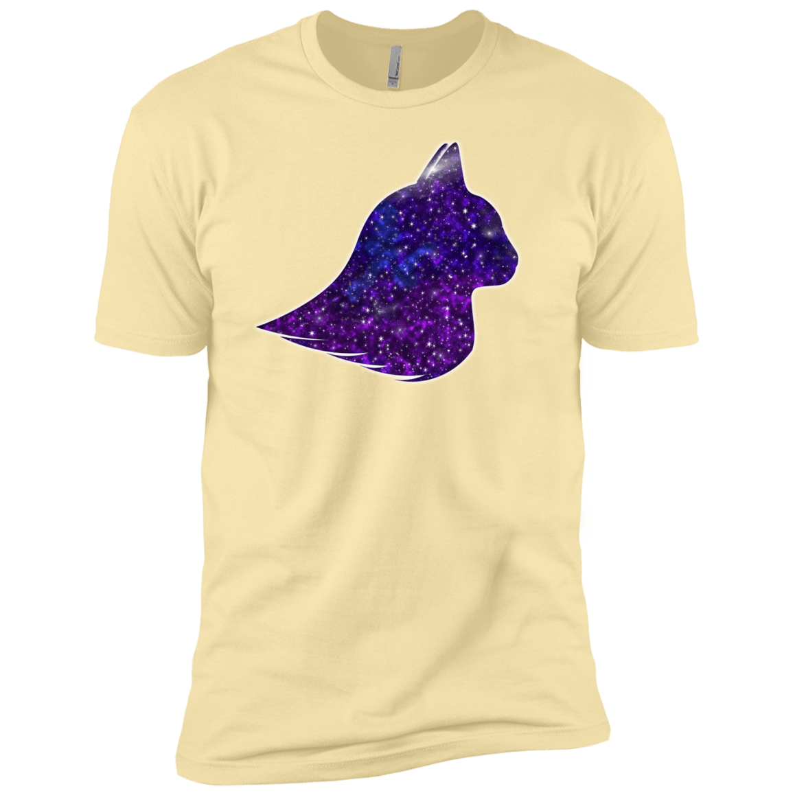T-Shirts Banana Cream / X-Small Galaxy Cat Men's Premium T-Shirt