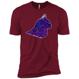T-Shirts Cardinal / X-Small Galaxy Cat Men's Premium T-Shirt