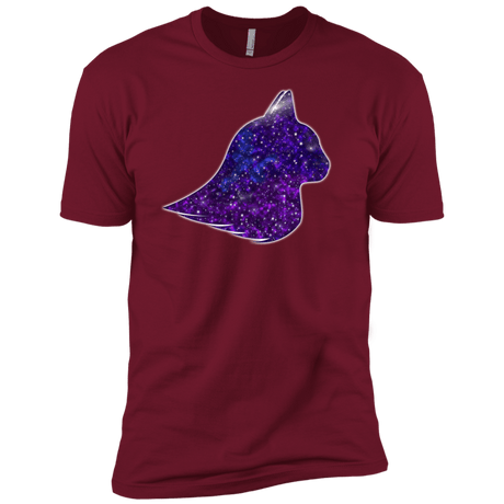T-Shirts Cardinal / X-Small Galaxy Cat Men's Premium T-Shirt