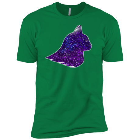 T-Shirts Kelly Green / X-Small Galaxy Cat Men's Premium T-Shirt
