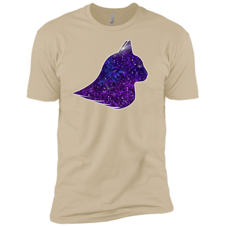 T-Shirts Sand / X-Small Galaxy Cat Men's Premium T-Shirt