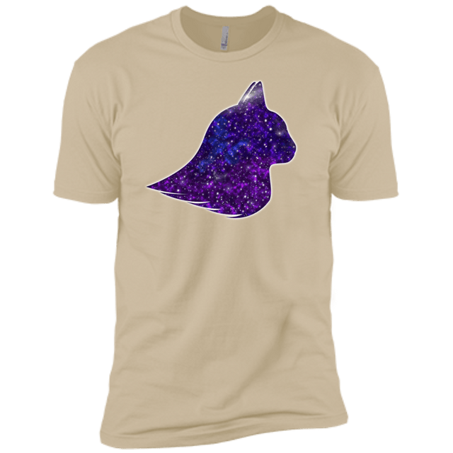 T-Shirts Sand / X-Small Galaxy Cat Men's Premium T-Shirt