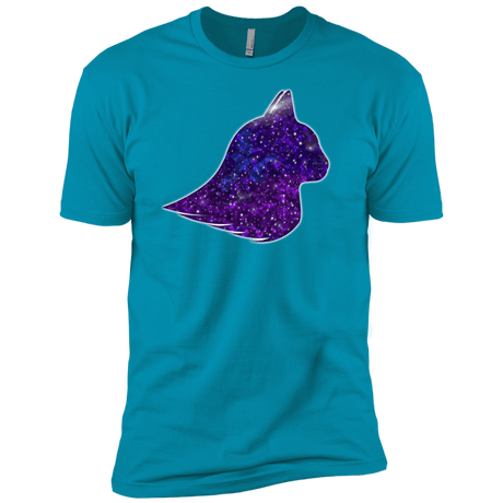 T-Shirts Turquoise / X-Small Galaxy Cat Men's Premium T-Shirt