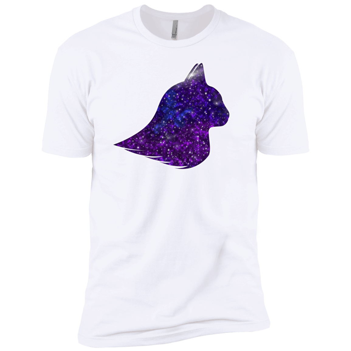 T-Shirts White / X-Small Galaxy Cat Men's Premium T-Shirt