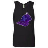 T-Shirts Black / S Galaxy Cat Men's Premium Tank Top