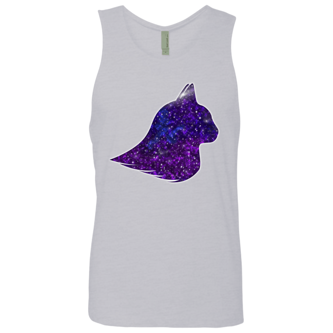 T-Shirts Heather Grey / S Galaxy Cat Men's Premium Tank Top