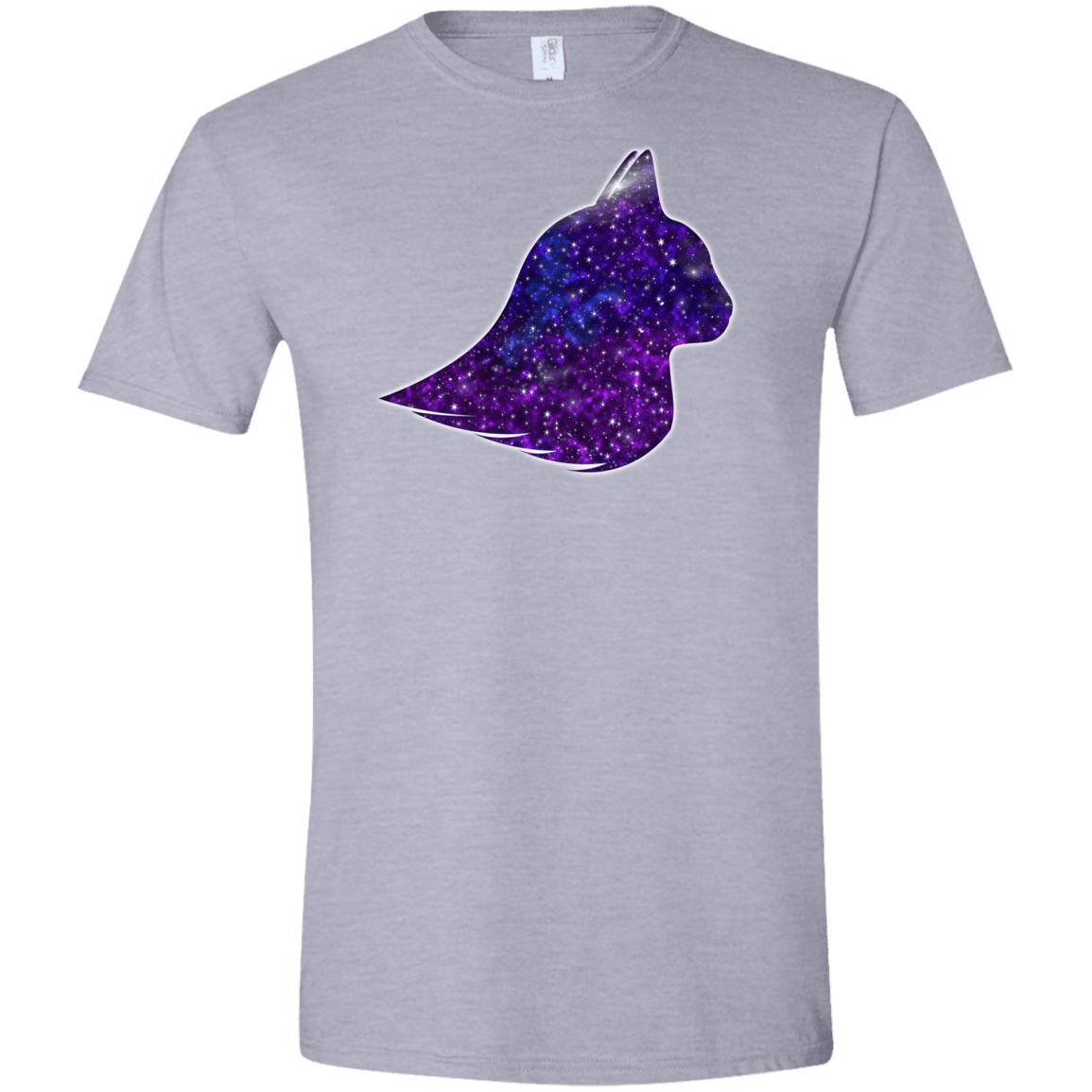 T-Shirts Sport Grey / X-Small Galaxy Cat Men's Semi-Fitted Softstyle