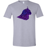 T-Shirts Sport Grey / X-Small Galaxy Cat Men's Semi-Fitted Softstyle