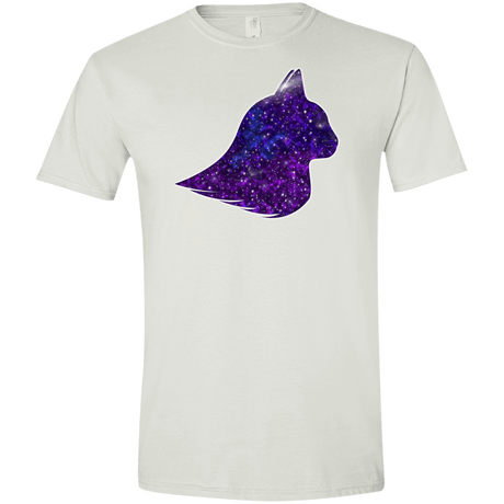 T-Shirts White / X-Small Galaxy Cat Men's Semi-Fitted Softstyle