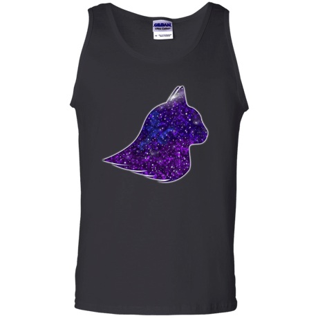 T-Shirts Black / S Galaxy Cat Men's Tank Top