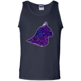 T-Shirts Navy / S Galaxy Cat Men's Tank Top