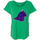 T-Shirts Envy / X-Small Galaxy Cat Triblend Dolman Sleeve