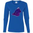 T-Shirts Royal / S Galaxy Cat Women's Long Sleeve T-Shirt