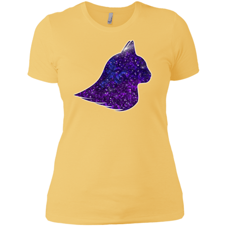 T-Shirts Banana Cream/ / X-Small Galaxy Cat Women's Premium T-Shirt