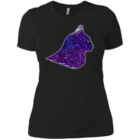 T-Shirts Black / X-Small Galaxy Cat Women's Premium T-Shirt