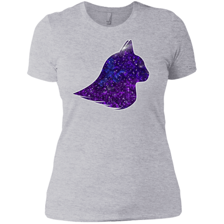 T-Shirts Heather Grey / X-Small Galaxy Cat Women's Premium T-Shirt