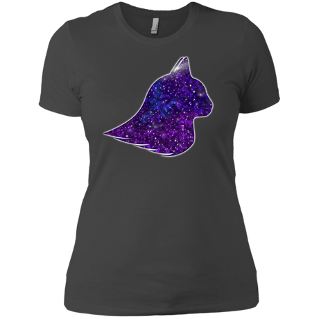 T-Shirts Heavy Metal / X-Small Galaxy Cat Women's Premium T-Shirt