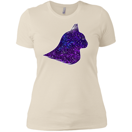 T-Shirts Ivory/ / X-Small Galaxy Cat Women's Premium T-Shirt