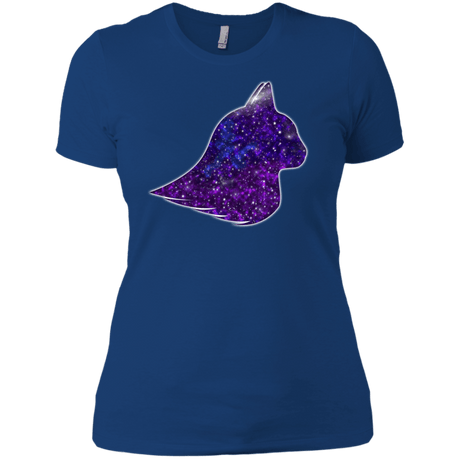 T-Shirts Royal / X-Small Galaxy Cat Women's Premium T-Shirt