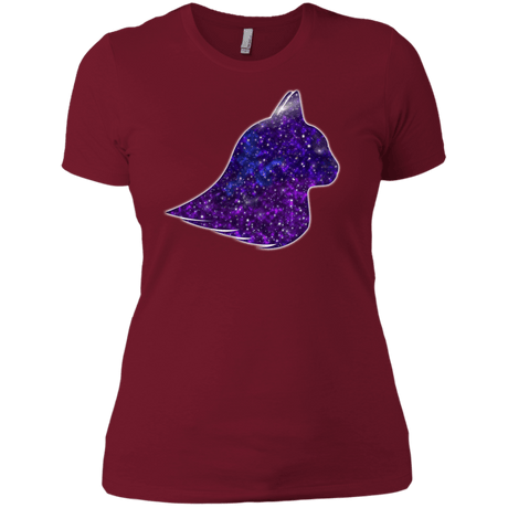 T-Shirts Scarlet / X-Small Galaxy Cat Women's Premium T-Shirt