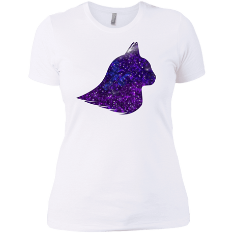 T-Shirts White / X-Small Galaxy Cat Women's Premium T-Shirt