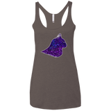 T-Shirts Macchiato / X-Small Galaxy Cat Women's Triblend Racerback Tank