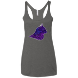 T-Shirts Premium Heather / X-Small Galaxy Cat Women's Triblend Racerback Tank