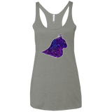 T-Shirts Venetian Grey / X-Small Galaxy Cat Women's Triblend Racerback Tank