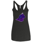 T-Shirts Vintage Black / X-Small Galaxy Cat Women's Triblend Racerback Tank