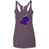 T-Shirts Vintage Purple / X-Small Galaxy Cat Women's Triblend Racerback Tank