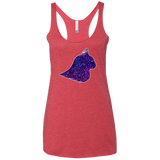 T-Shirts Vintage Red / X-Small Galaxy Cat Women's Triblend Racerback Tank