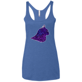T-Shirts Vintage Royal / X-Small Galaxy Cat Women's Triblend Racerback Tank