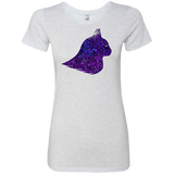 T-Shirts Heather White / S Galaxy Cat Women's Triblend T-Shirt