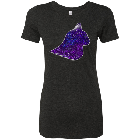 T-Shirts Vintage Black / S Galaxy Cat Women's Triblend T-Shirt