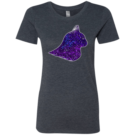 T-Shirts Vintage Navy / S Galaxy Cat Women's Triblend T-Shirt