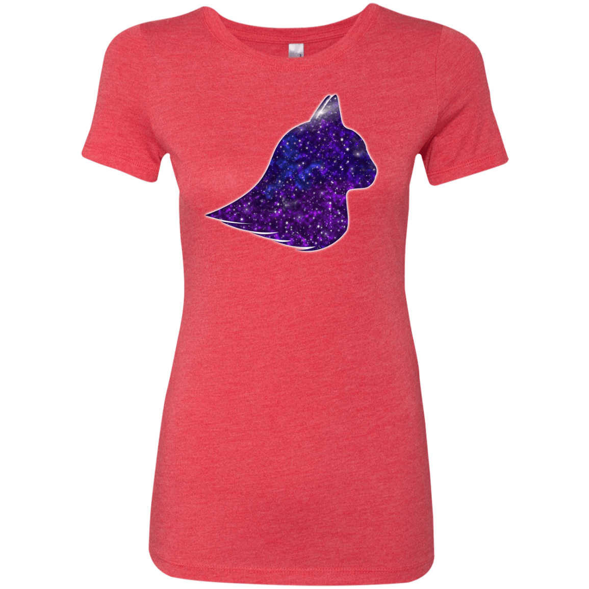 T-Shirts Vintage Red / S Galaxy Cat Women's Triblend T-Shirt