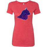 T-Shirts Vintage Red / S Galaxy Cat Women's Triblend T-Shirt