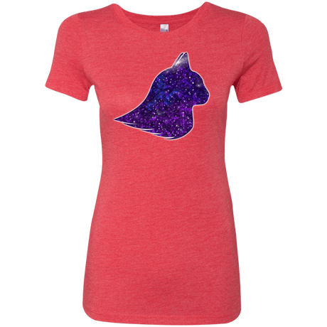 T-Shirts Vintage Red / S Galaxy Cat Women's Triblend T-Shirt