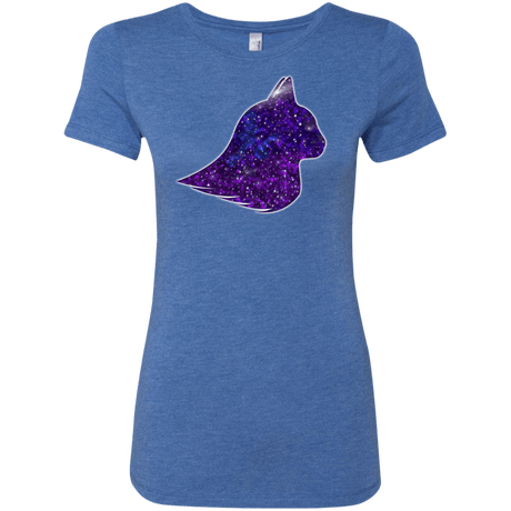 T-Shirts Vintage Royal / S Galaxy Cat Women's Triblend T-Shirt