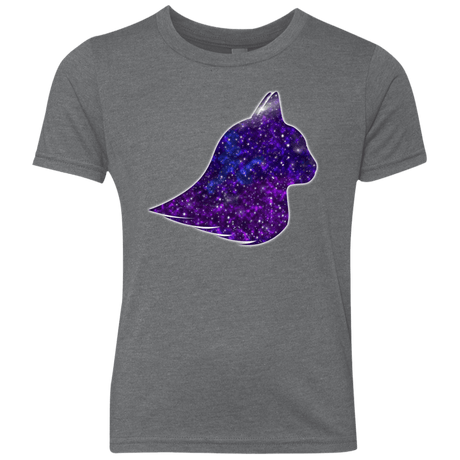 T-Shirts Premium Heather / YXS Galaxy Cat Youth Triblend T-Shirt