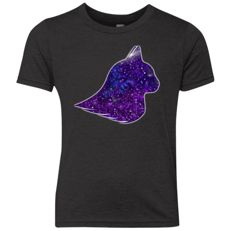 T-Shirts Vintage Black / YXS Galaxy Cat Youth Triblend T-Shirt