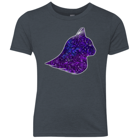 T-Shirts Vintage Navy / YXS Galaxy Cat Youth Triblend T-Shirt