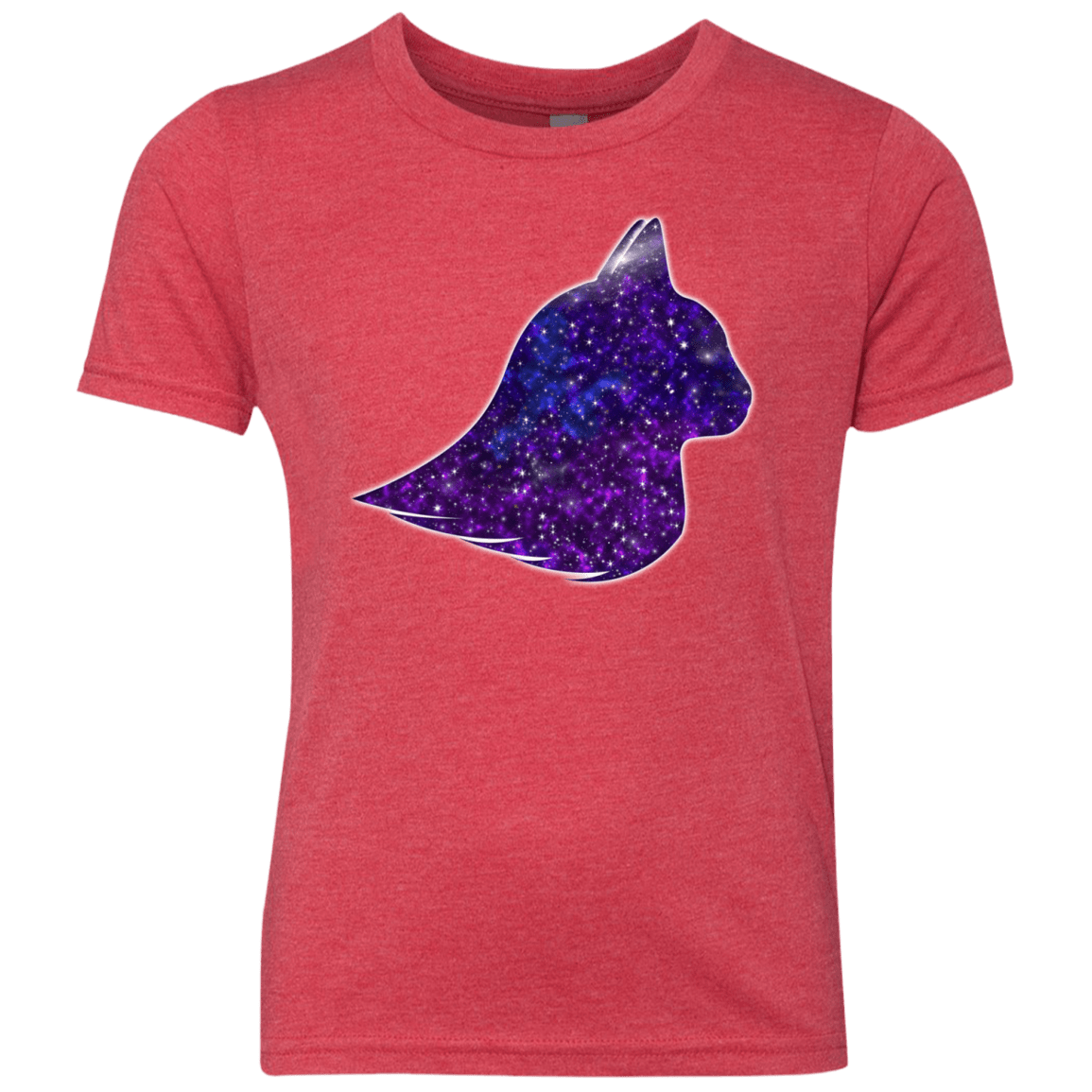 T-Shirts Vintage Red / YXS Galaxy Cat Youth Triblend T-Shirt
