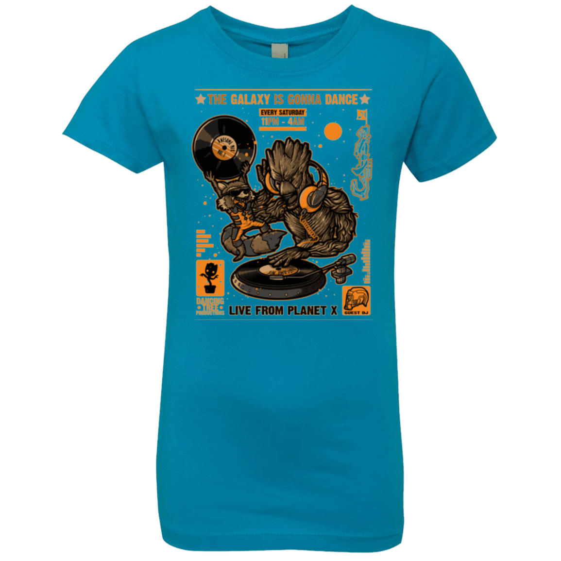 T-Shirts Turquoise / YXS GALAXY GIG Girls Premium T-Shirt