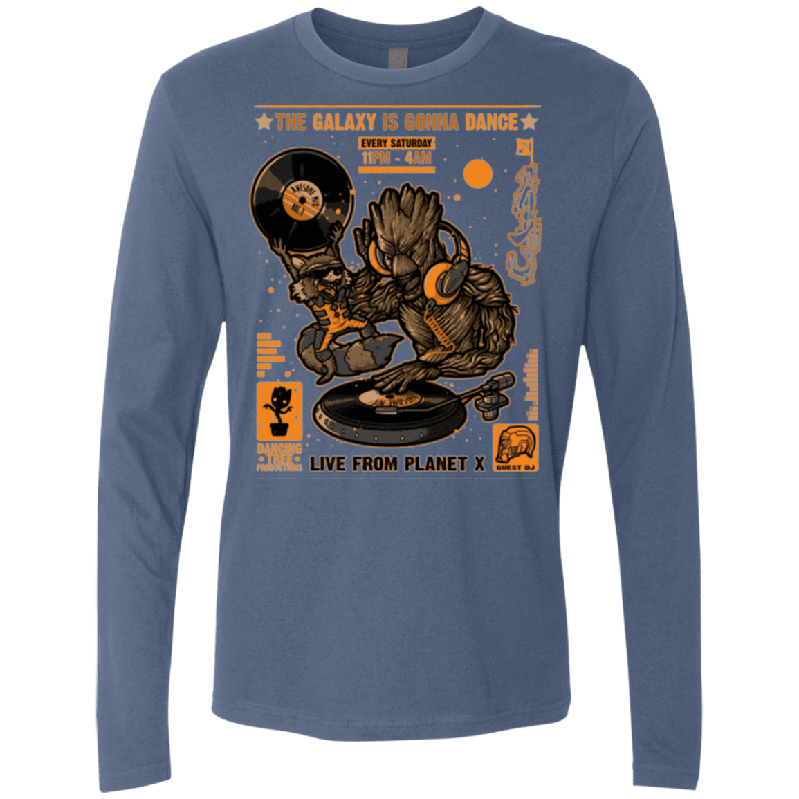 T-Shirts Indigo / Small GALAXY GIG Men's Premium Long Sleeve