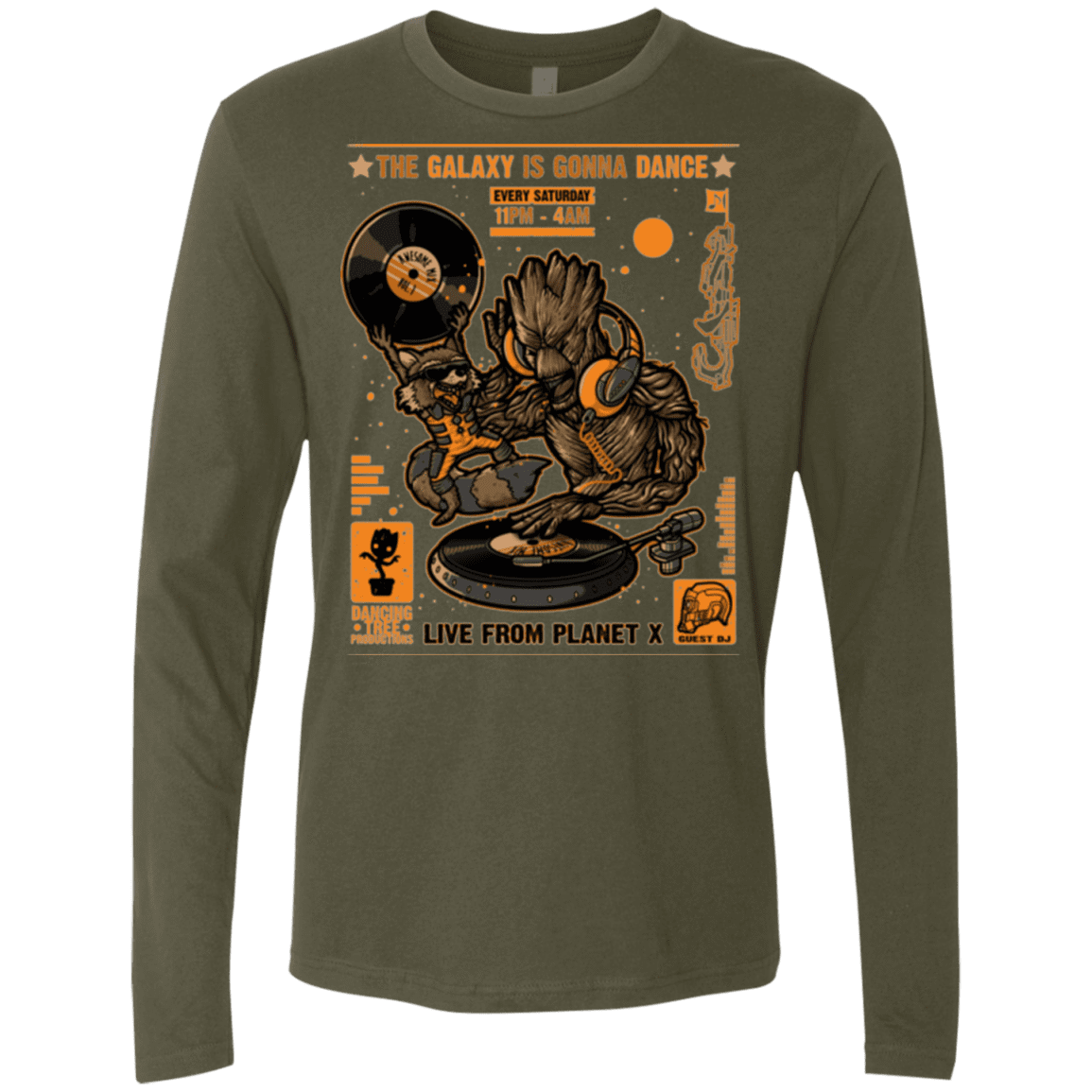 T-Shirts Military Green / Small GALAXY GIG Men's Premium Long Sleeve