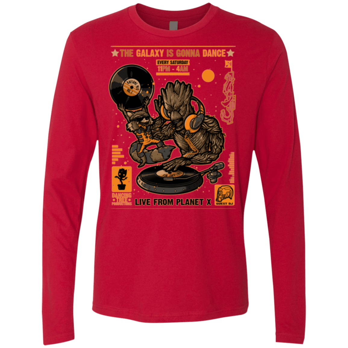 T-Shirts Red / Small GALAXY GIG Men's Premium Long Sleeve