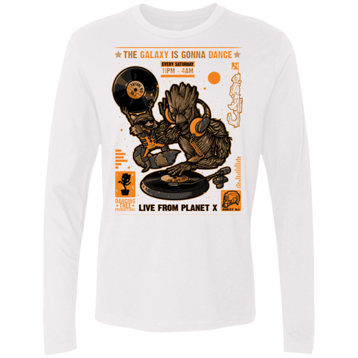 T-Shirts White / Small GALAXY GIG Men's Premium Long Sleeve